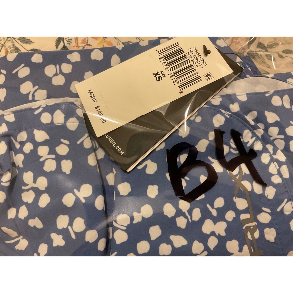 RLX Ralph Lauren Women's Golf Skort Navy White Floral Print Built-in Short XS - Picture 10 of 10